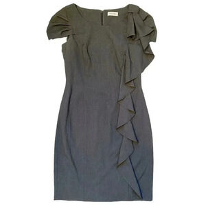 Calvin Klein | Gray Cap Sleeve Sheath Dress (6)